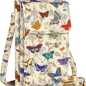 Cute Crossbody Purse Cell Phone Bags for Women - Leather Cellphone Wallet Purse